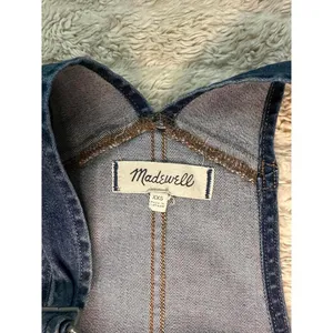 Madewell classic medium wash skinny frayed hem denim overalls Size XXS thumbnail 8