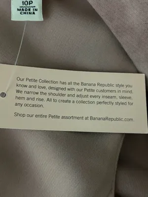 BANANA REPUBLIC NWT Mauve Linen-Blend Sleeveless Surplice Pleated Dress Size 10P thumbnail 10