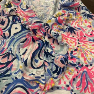 Lilly Pulitzer Women's Sleeveless Dress Ruffle Casual Classic Small thumbnail 2