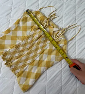 Reformation Meyer Top Yellow Gingham Coquette Cottagecore Picnic Girl Cami Sz 0 thumbnail 6