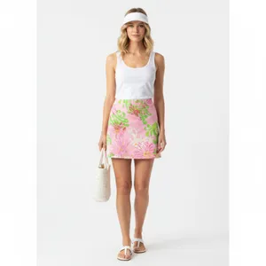 Lilly Pulitzer Pink Print 72846 Underwater Ocean Print Mini Skirt M thumbnail 6