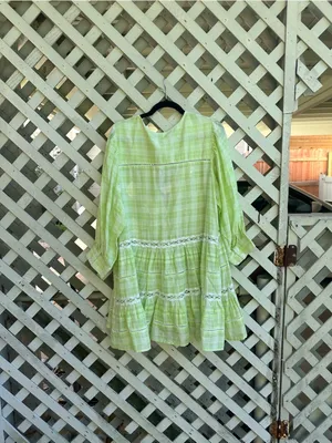 Free people time out plaid tunic top thumbnail 7