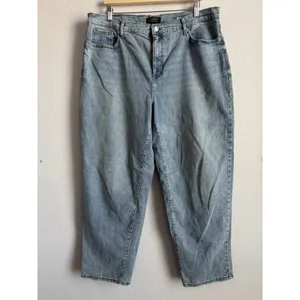 Banana Republic High Rise Straight Ankle Jeans Light Wash‎ Women's Size 33/16 thumbnail 3