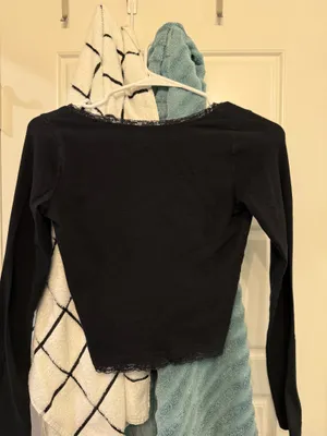 Hollister Black Lace Long Sleeve thumbnail 2