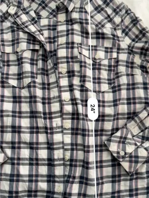 Levi's Men's Navy, White & Pink Plaid Button-Down Shirt thumbnail 6