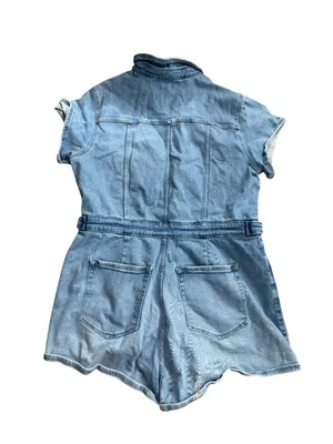 GOOD AMERICAN Denim Stretch Romper Size 2XL thumbnail 3