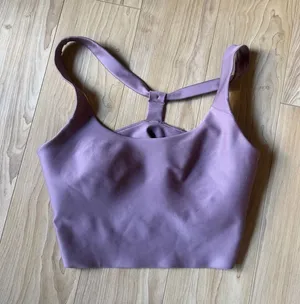 ALO Yoga Mauve/Purple Scoop Neck Sports Bra thumbnail 1