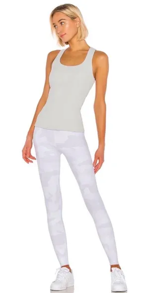 Alo Yoga High Waist Vapor Legging White Grey Camouflage Camo M Workout Yoga thumbnail 1