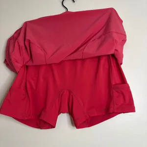 RLX Ralph Lauren Pink Athletic Golf Tennis Skort‎ with Shorts Size L Pickleball thumbnail 5