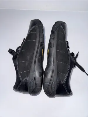 Keen Men's Black Leather Lace-Up Casual Sneakers thumbnail 11