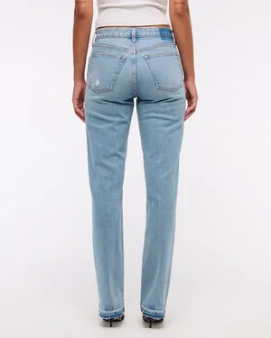 Abercrombie 90s Mid-Rise Straight Jeans thumbnail 2