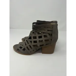 Qupid Women's Caged Block Heel Booties‎ Sz 8.5 thumbnail 3