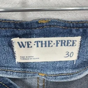 We The Free Free People Level Up Slit Bootcut Jeans Medium Wash Size‎ 30 Boho thumbnail 4