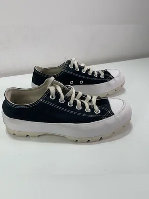 Converse Platform Chuck Taylor All Star Lugged Black White Women 7.5 Academia thumbnail 3