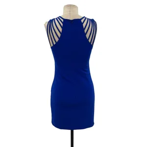Dress the Population Cora Strappy Shoulder Sheath Dress Mini Cobalt Blue Size XS thumbnail 7