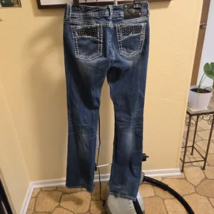 Miss Me Boot Rhinestones Distressed jeans 31 thumbnail 7