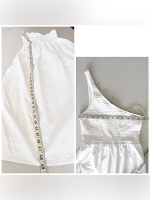 Massimo Dutti One-Shoulder White Maxi Dress thumbnail 9