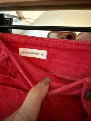 Women's LOFT The Palmer Wide Leg Pants Red Size 4 thumbnail 4