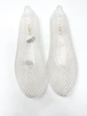 LOFT Clear Jelly Ballet Flats Size 9 thumbnail 4