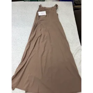 Isabel Maternity Side Slit Midi Active Dress Taupe‎ Brown XS 029-05-2364 thumbnail 5