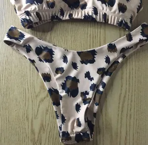 2Pc Super Sexy Animal Print Bikini Swimsuit Size Small thumbnail 4