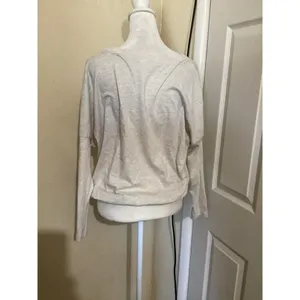 Eberjay Beige Sadie Stripes Slouchy Long Sleeve Shirt S thumbnail 4
