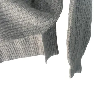 Rachel‎ Zoe Women's Size XS Classic Basic Grey Knit Sweater thumbnail 6