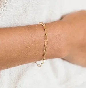 Boutique 18k Gold Mini Link Bracelet thumbnail 1