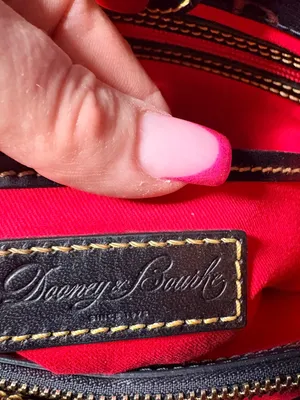 Dooney Bourke Db75 It Zip Top Black Multi Coated Canvas Tote thumbnail 6