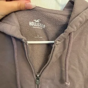 Hollister Mauve Full Zip Fleece Hoodie thumbnail 3