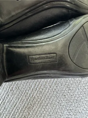 Naturalizer Black Croc-Embossed Block Heel Loafers Size 8 thumbnail 7