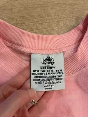 Disney Parks Adult Piglet Spirit Jersey Pink Fleece Pooh Size XL thumbnail 3