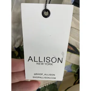Allison New York Womens Everly Maxi Dress Green Ikat Cutout Small thumbnail 6