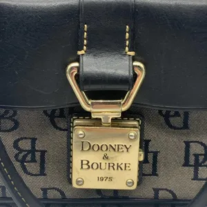 DOONEY & BOURKE black & gray signature D&B logo tote bag thumbnail 2