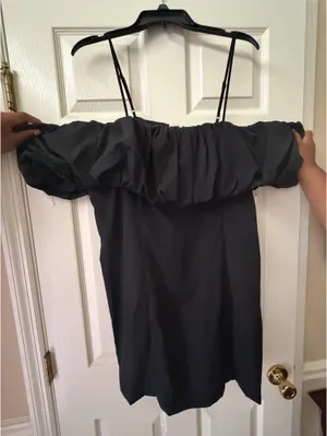 Black Off-The-Shoulder Dress Target thumbnail 1