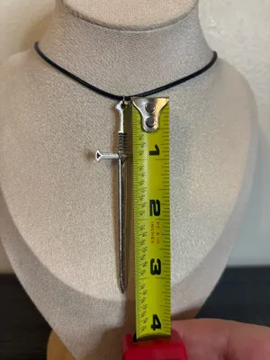 Handmade Silver Sword Necklace thumbnail 5
