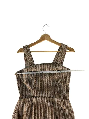 Francesca’s Tweed Mini Dress Womens M Square Neck Preppy Old Money Academia thumbnail 9