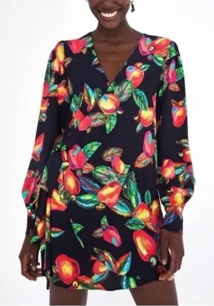 FARM RIO‎  Fruit-Print Wrap Mini Dress thumbnail 1
