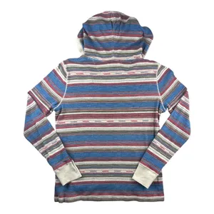 Lauren Jeans Co Ralph Lauren S Striped Southwest Hoodie Blue Red Pullover Baja thumbnail 7