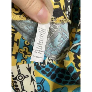 LuLaRoe Womens Leggings Sz TC Blue Yellow‎ Black White Art Deco 12 14 16 18 thumbnail 6