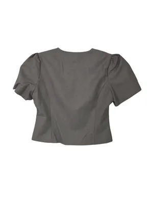LIONESS Femme Blouse in Grey XLarge New Womens Cropped Jacket Blazer thumbnail 8