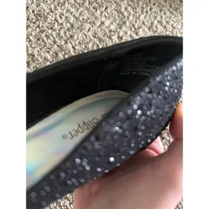 Silver Slipper Women's Black Rhinestone Round front 3"‎ heels size 8 thumbnail 7