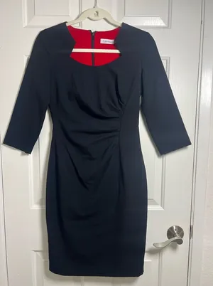 Calvin Klein‎ Black Long Sleeve Dress thumbnail 1