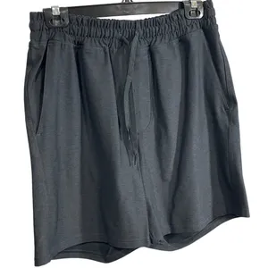 Outdoor Voices Gray Elastic Waist Drawstring Shorts S 86% Polyester 14% Spandex thumbnail 1