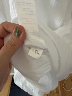 AYR easy breezy dress size small white cotton boho midi dress thumbnail 5