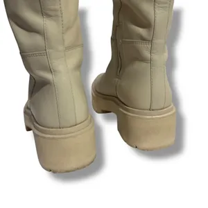 Sam Edelman Larina Cream Leather Tall Boots Platform Lug Sole Womens 6.5 thumbnail 6