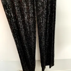 Nookie Black Sequin Flare Leg Jumpsuit One Piece Womens Size Small thumbnail 13