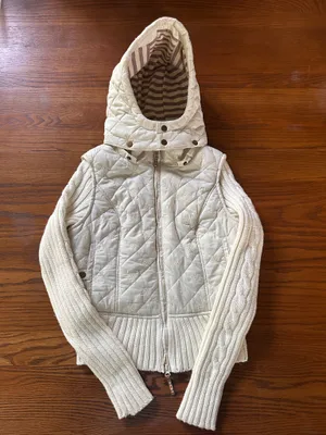 White Free People Winter Jacket  thumbnail 1