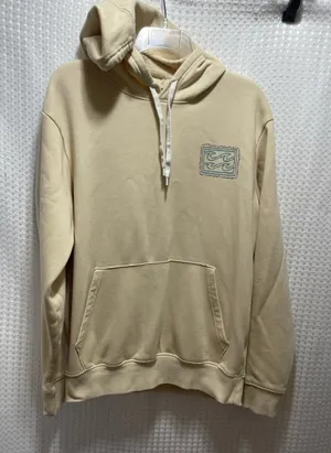 Billabong Women’s Pullover Hoodie Cream Size Small Wave Graphic thumbnail 1