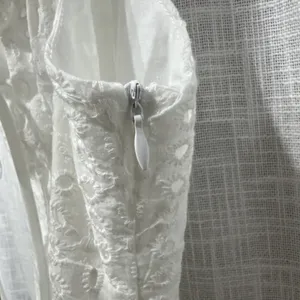 Commense White Eyelet Lace Maxi Dress Spaghetti Strap Summer Beach Boho Size M thumbnail 10